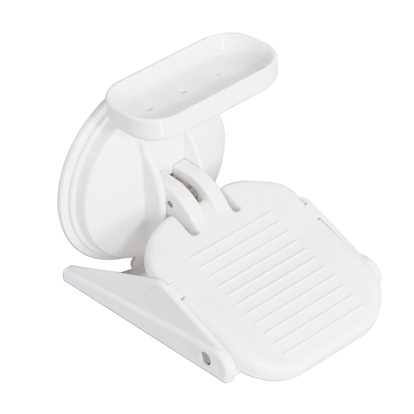 Wall-Mounted Shower Footrest with Strong Suction Cup – Non-Slip Foldable Foot Step for Shaving & Washing Feet