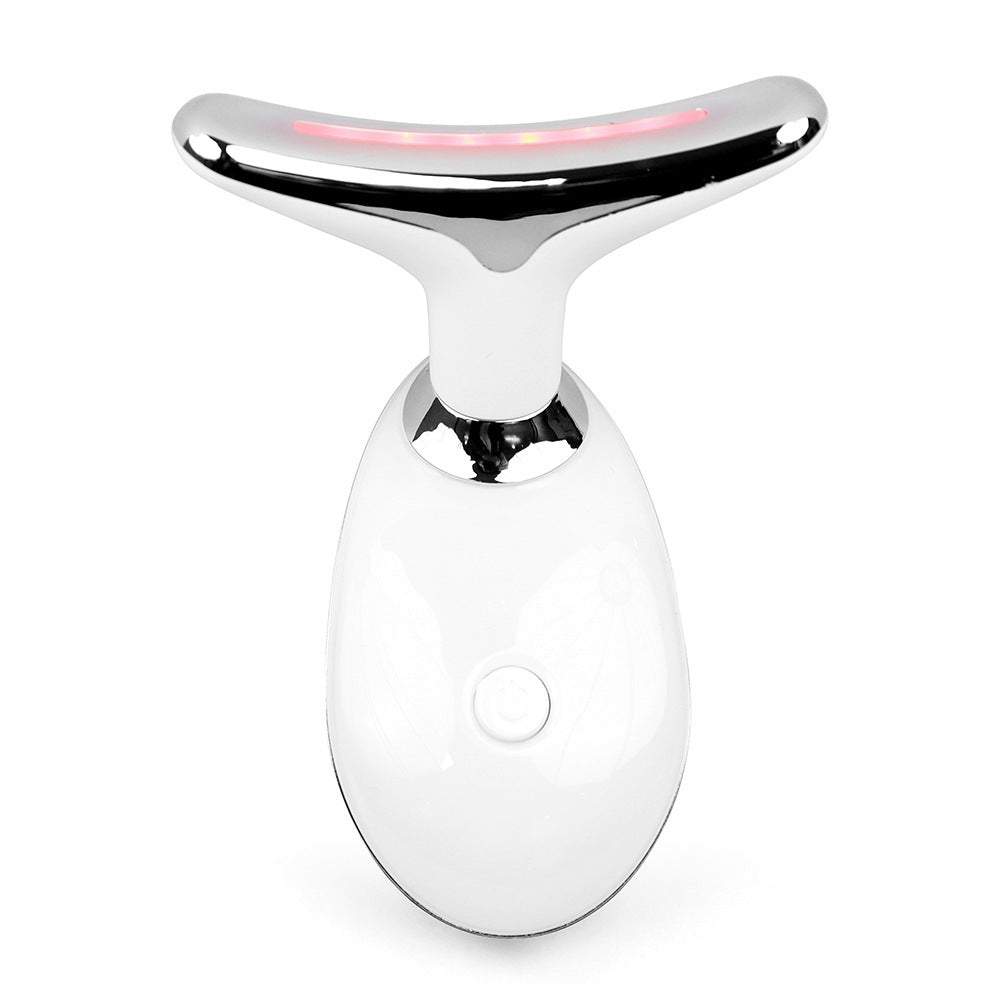 LED Color Light Neck Beauty Device | Vibration Wrinkle Removal Massager