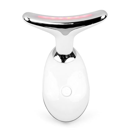 LED Color Light Neck Beauty Device | Vibration Wrinkle Removal Massager
