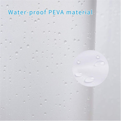 Premium Frosted Shower Curtain Liner – Heavy Duty Waterproof Plastic Curtain with Magnetic Hem