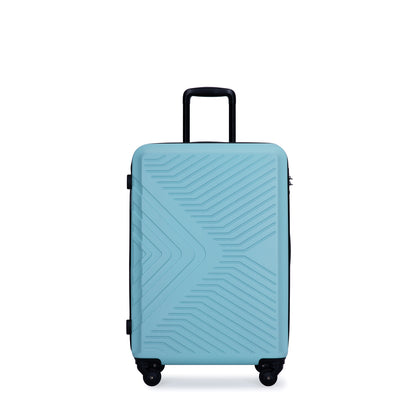 3-Piece Lightweight ABS Luggage Set with Spinner Wheels and TSA Lock - Green