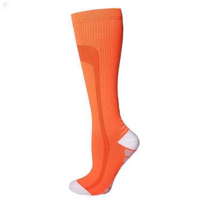 Professional Women's Long Compression Socks - High Elastic Sports Pressure Socks