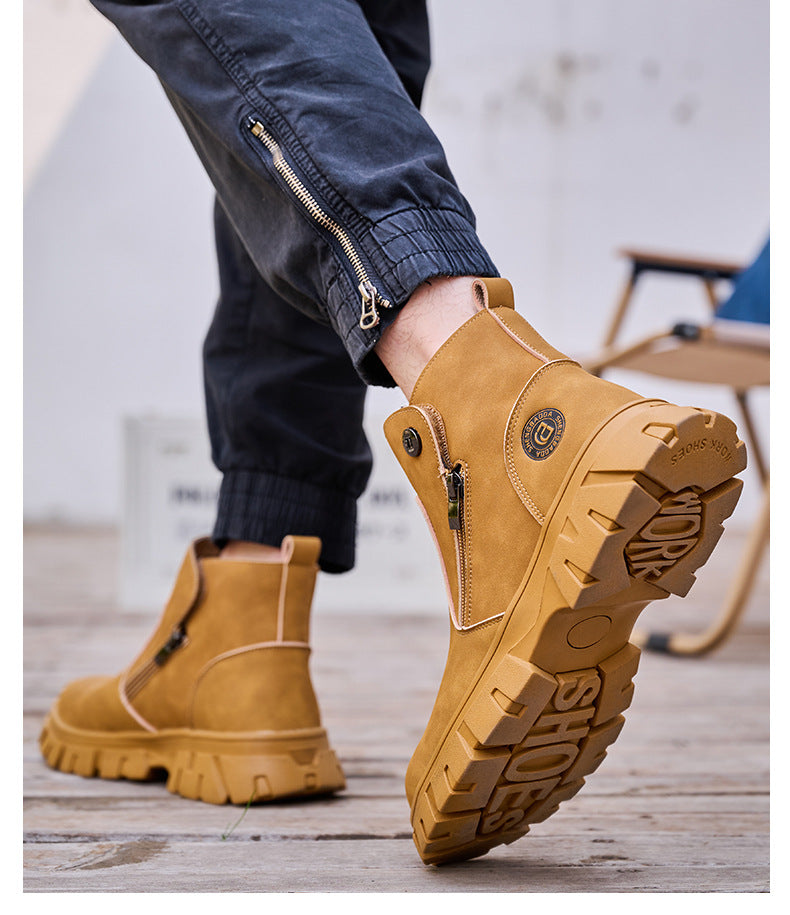 Welders' Labor Protection Anti Smashing and Anti Piercing Safety Shoes