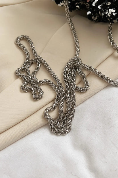 Sparkling Sequin Drawstring Bucket Bag with Chain Strap