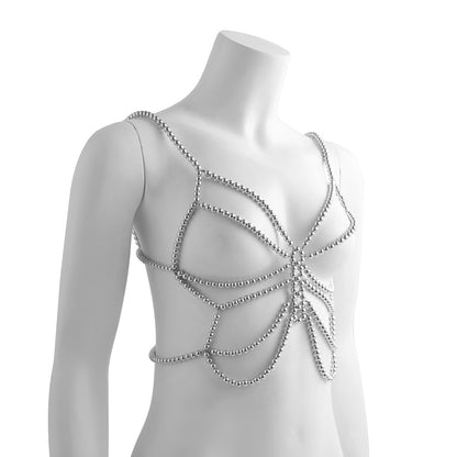 Minimalist Gold Tone Corset Body Chain - Butterfly Festival & Party Harness Jewelry