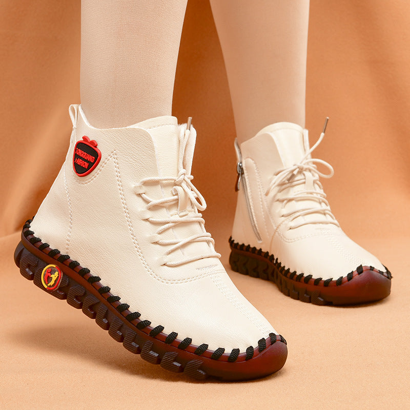 Women's Soft Sole Anti-Slip Winter Shoes | Warm Plush Mother Boots
