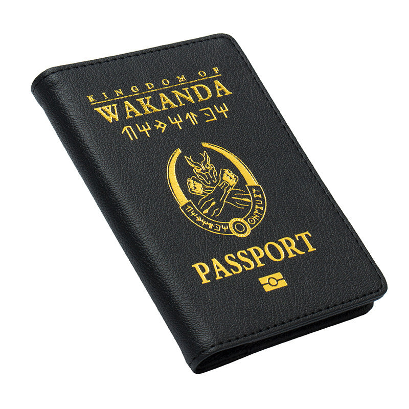 Marvel/DC Hero Inspired Passport Holder & Ticket Wallet (Red) - Travel Document Organizer
