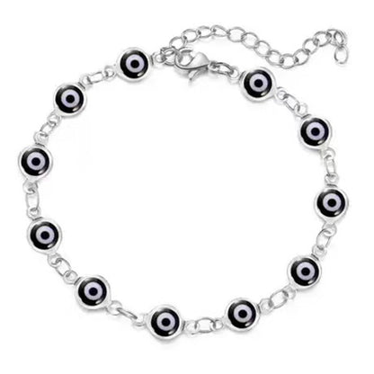 Trendy Women's Gold Chain Evil Eye Bracelet (Nazar Amulet Jewelry)