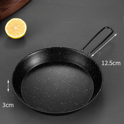 Portable Outdoor Folding Handle Frying Pan - Non-Stick Stainless Steel Skillet for Camping, Picnic & Home Kitchen (Compact Design)