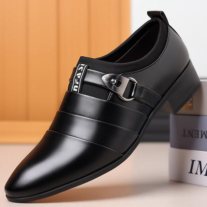 Men's Korean Edition Business Dress Shoes - Pointed Toe Casual Leather Shoes