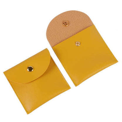 Colorful Faux Leather Jewelry Pouch / Travel Storage Bag with Buckle Closure