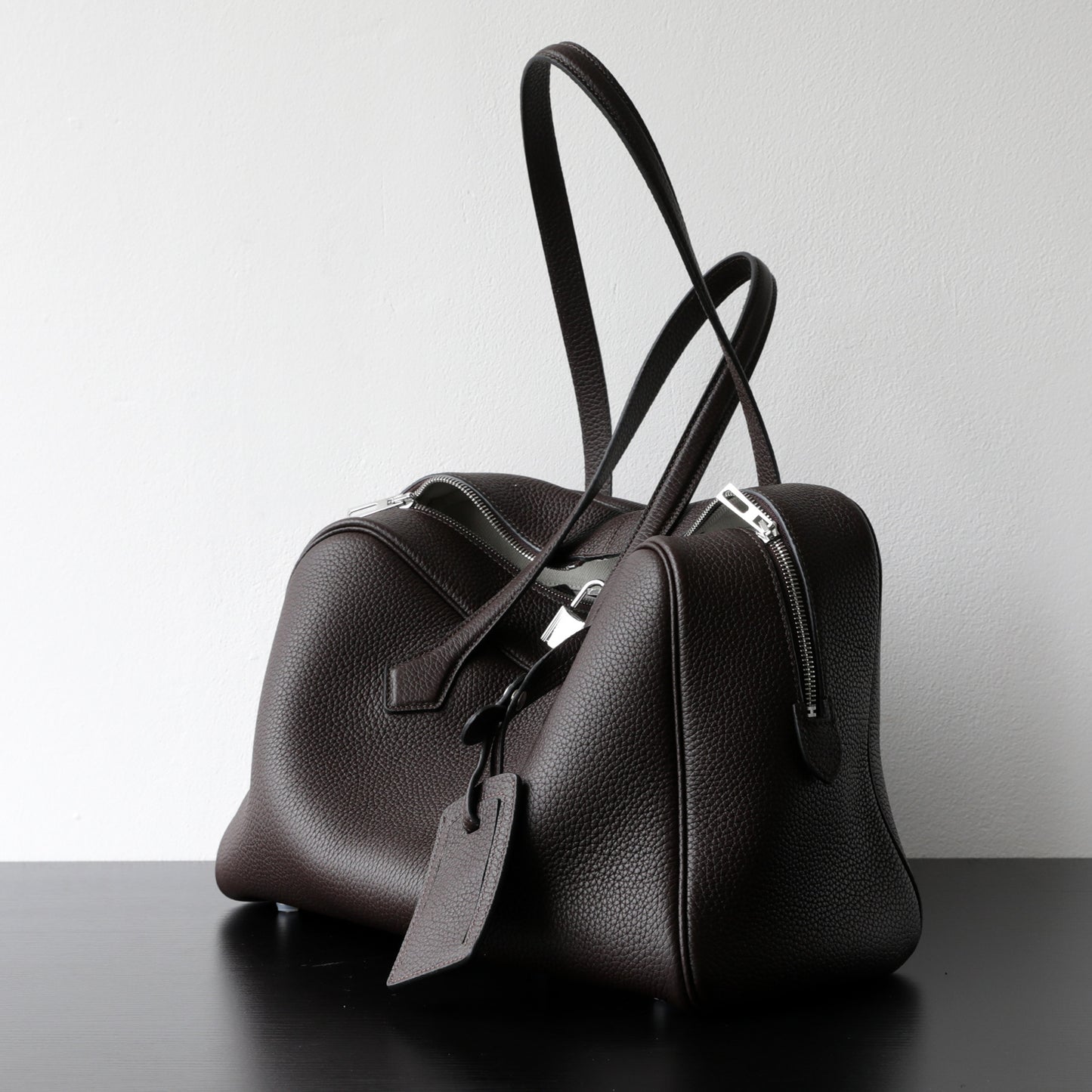 Elegant Textured Leather Handbag and Crossbody Bag