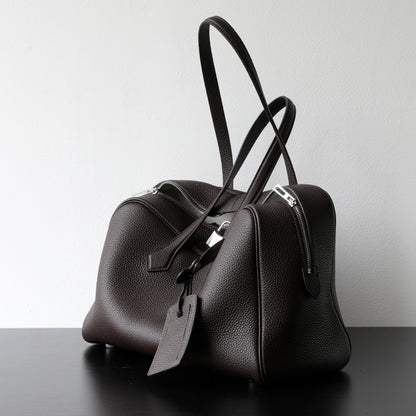 Elegant Textured Leather Handbag and Crossbody Bag