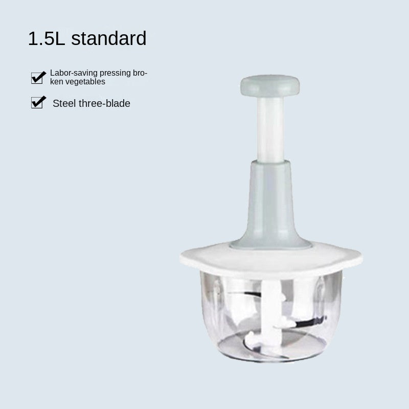Manual Press Food Chopper & Meat Grinder - Multi-Functional Garlic Processor