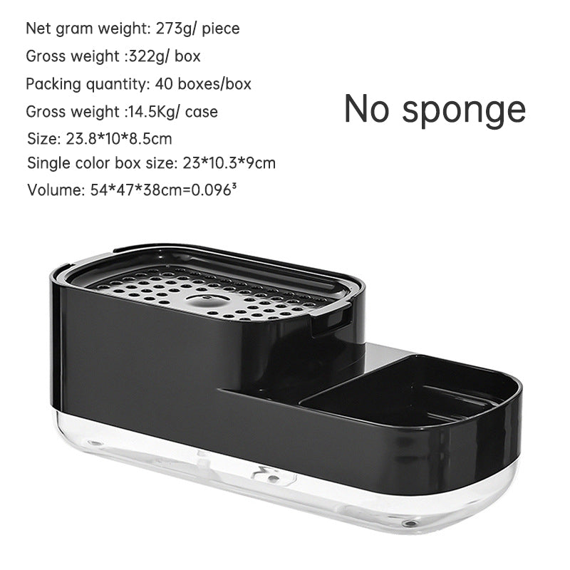 2-in-1 Kitchen Soap Dispenser and Sponge Holder Caddy