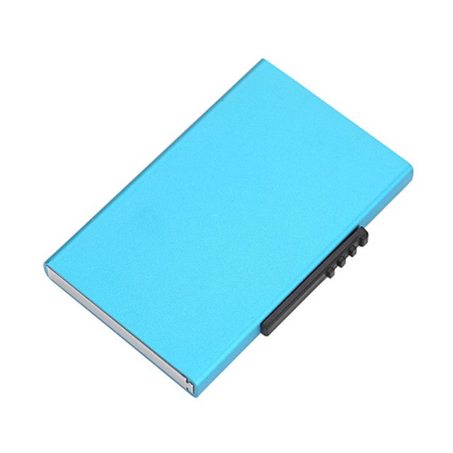High Quality Business RFID Blocking Card Holder - Unisex Aluminum Card Box Travel Purse
