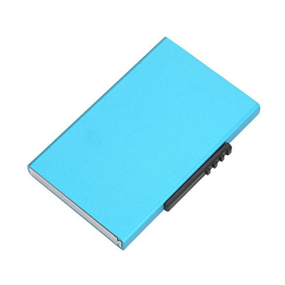 High Quality Business RFID Blocking Card Holder - Unisex Aluminum Card Box Travel Purse