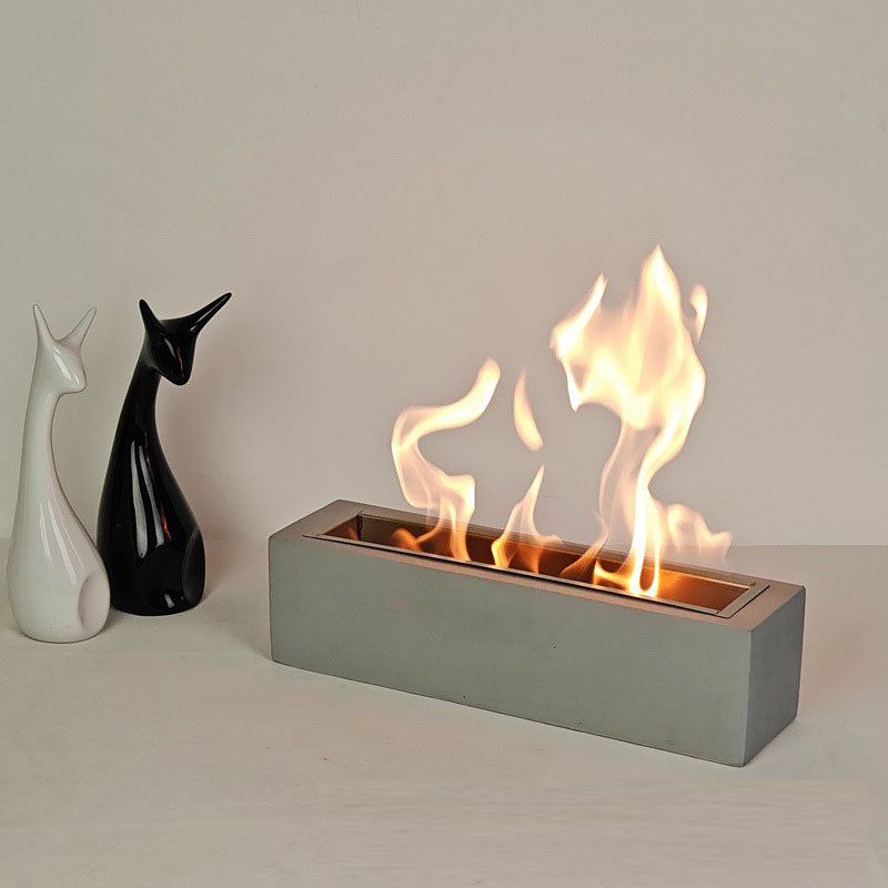 Modern Tabletop Bio Ethanol Fireplace – Portable Ventless Fire Pit for Home & Terrace