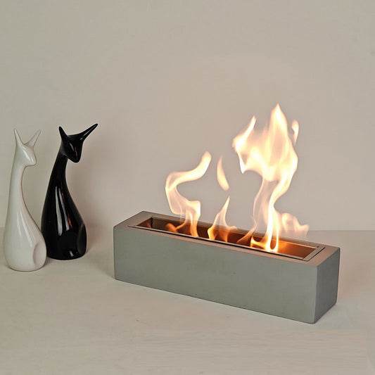 Modern Tabletop Bio Ethanol Fireplace – Portable Ventless Fire Pit for Home & Terrace