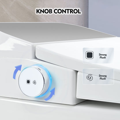 Luxury Intelligent Smart Toilet – Integrated Automatic Flushing Commode with Heated Seat & Foot Sensor Technology