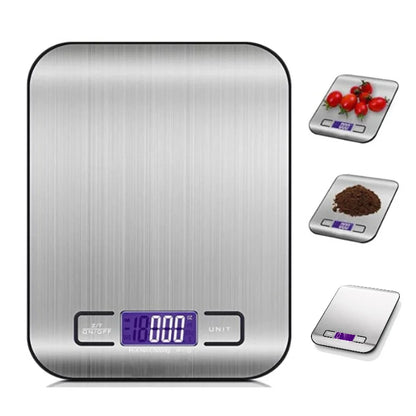 Professional Digital Kitchen Scale - High-Precision Stainless Steel Food Scale for Baking & Meal Prep