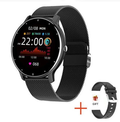 LIGE Unisex Smart Watch with Blood Pressure & Heart Rate Monitor - Pink Fitness Tracker
