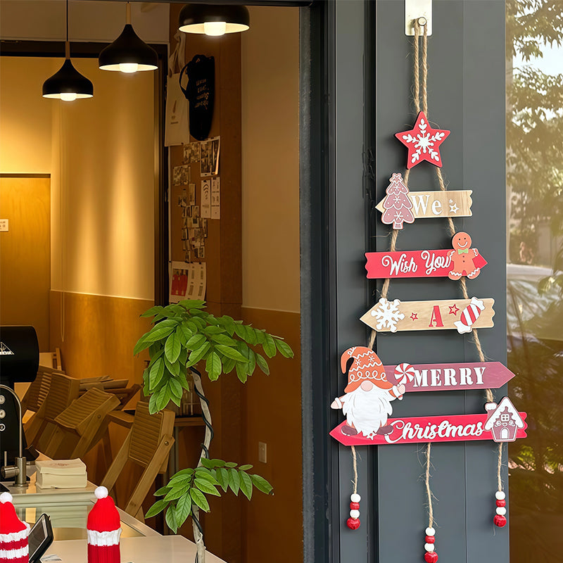 DIY Foldable Gnome Christmas Hanging Ornament - Festive Wall Decor