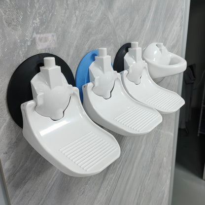 Wall-Mounted Shower Footrest with Strong Suction Cup – Non-Slip Foldable Foot Step for Shaving & Washing Feet