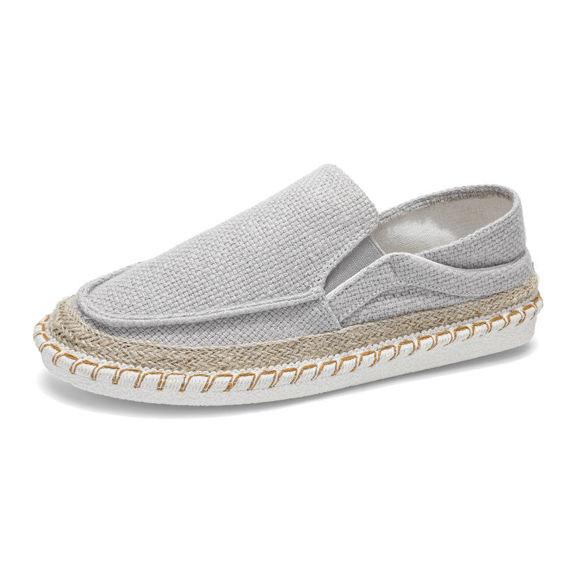 Men's Casual Breathable Espadrille Loafers - Lightweight Canvas Slip-On Shoes