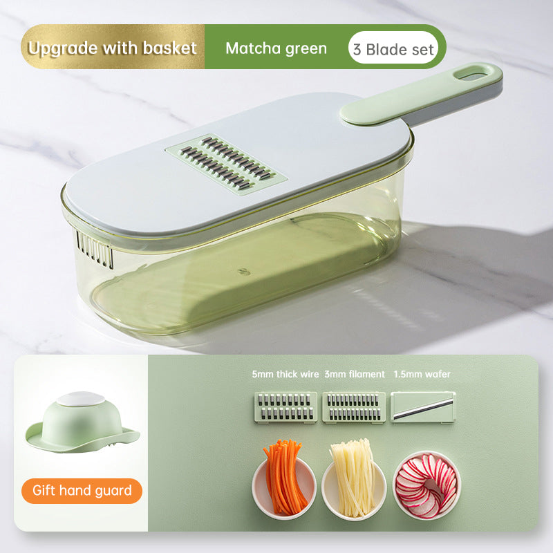 Multifunctional Vegetable Cutter with Drain Basket
