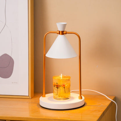 Retro Electric Candle Warmer Lamp – Dimmable Top-Down Wax Melter for Aromatherapy & Home Decor
