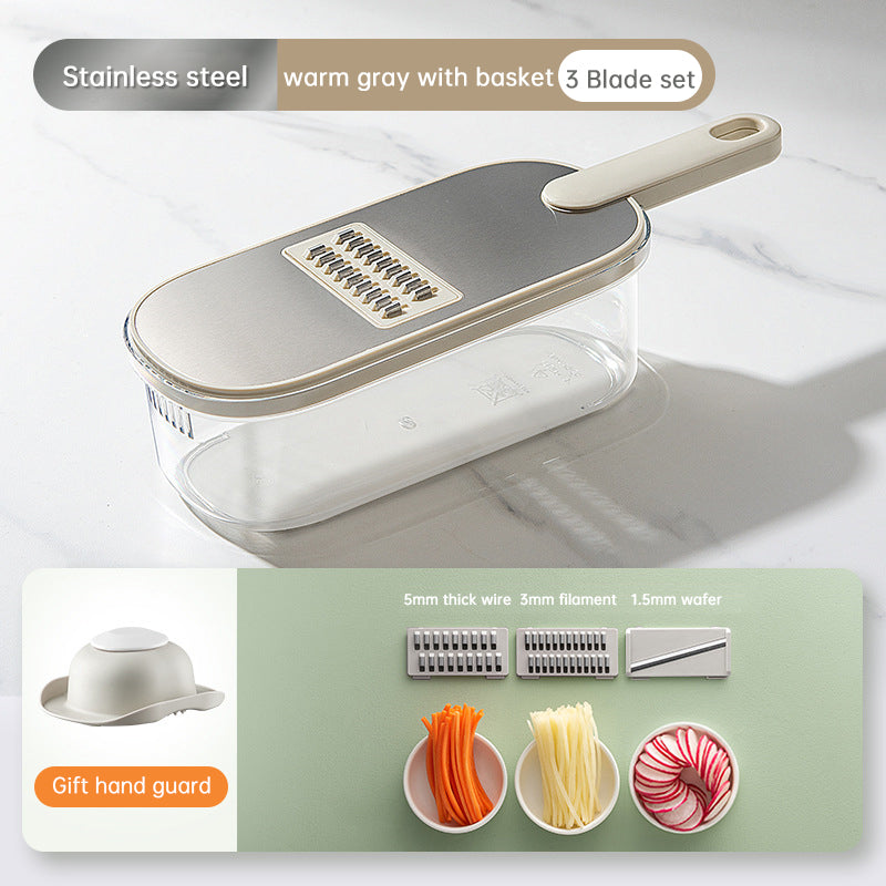 Multifunctional Vegetable Cutter with Drain Basket