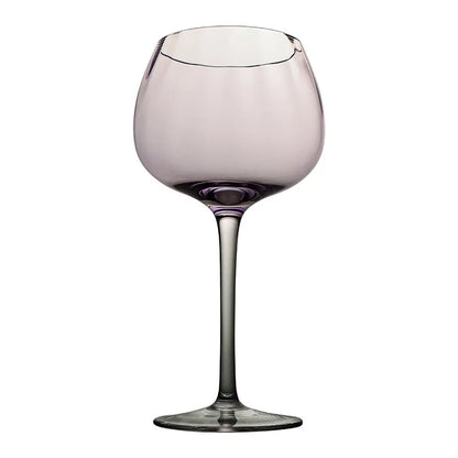 Luxury Lavender Crystal Wine Glass & Champagne Goblet Set | Nordic Style