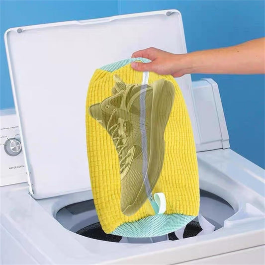 Anti-Deformation Shoe Washing Bag – Protective Mesh Laundry Bag for Sneakers & Delicate Shoes