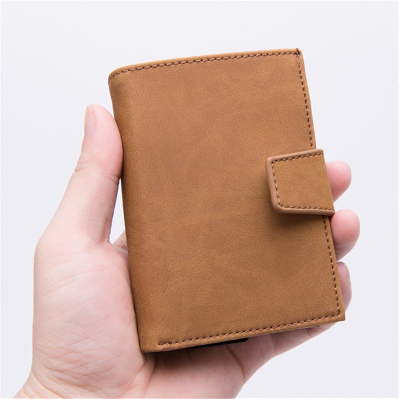 Bisi Goro Minimalist RFID Blocking Wallet & Aluminum Card Holder for Men and Women