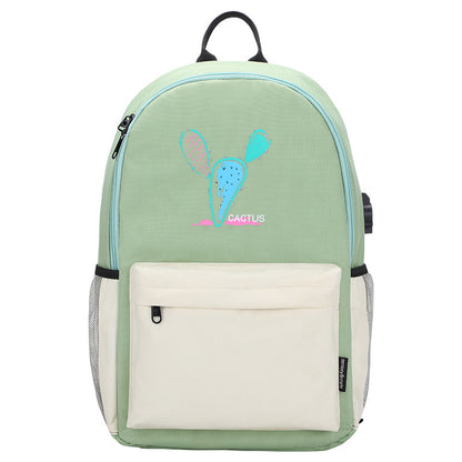 Cute Bear Cartoon Backpack - Small, Fresh Oxford Cloth School Bag for Students & Girls