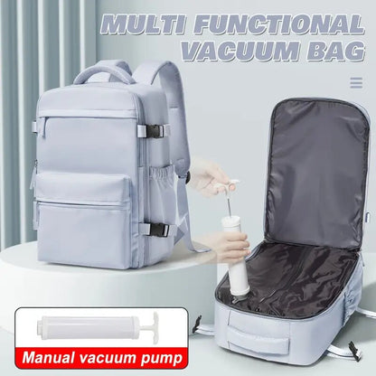Expandable Vacuum Compression Travel Backpack - Ryanair Approved Cabin Bag