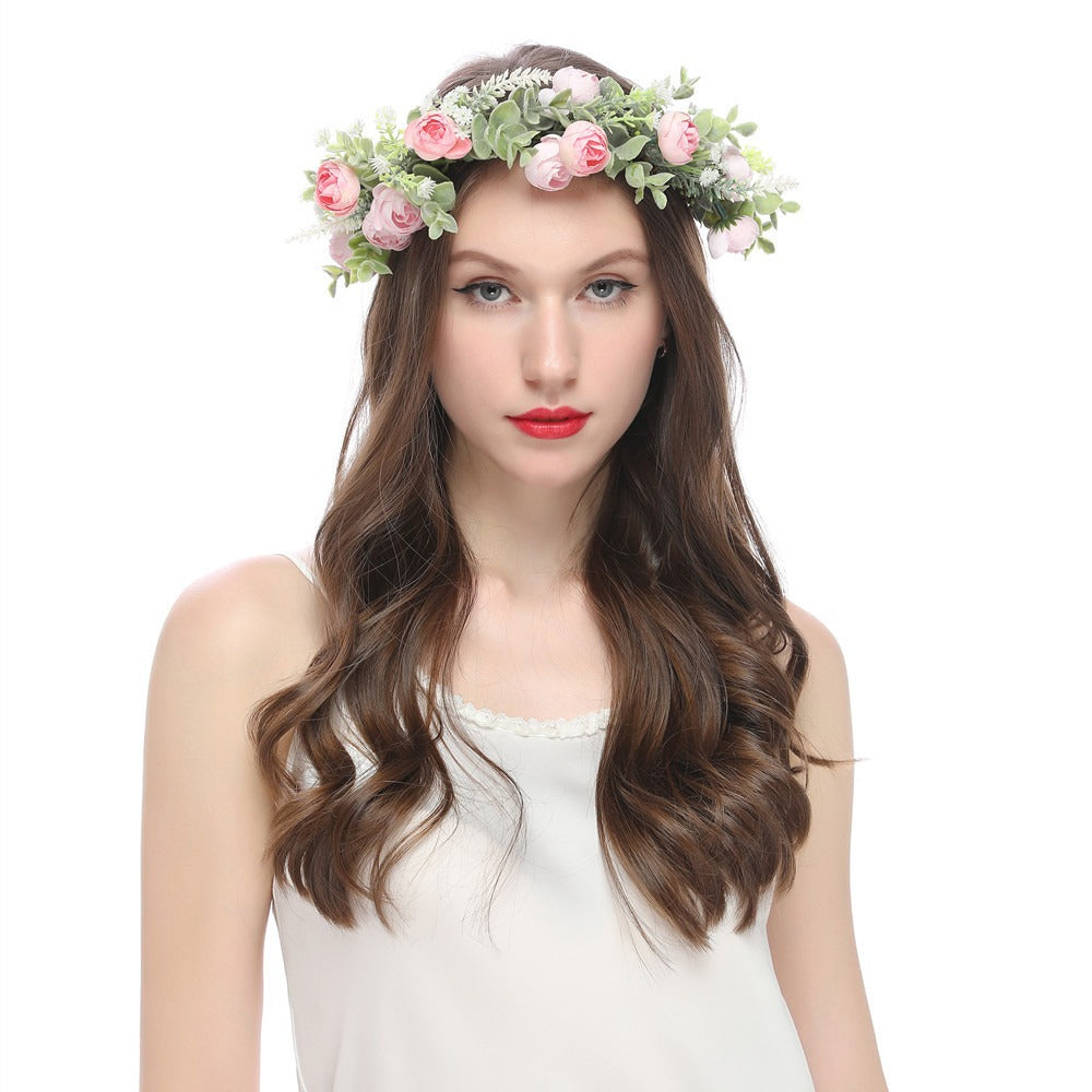Forest Style Floral Wreath Headband - Bride & Bridesmaid Flower Crown