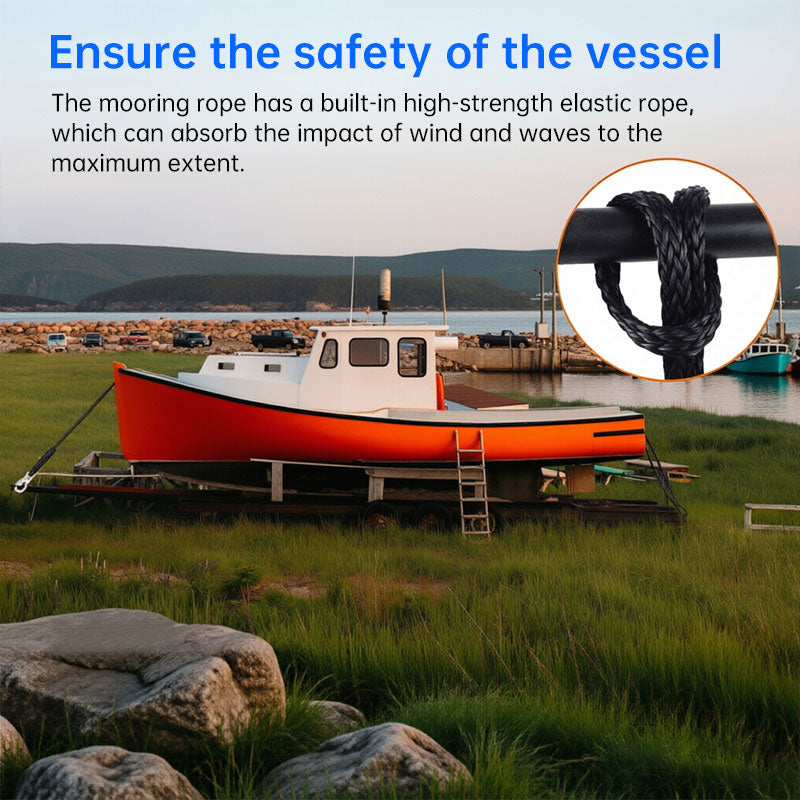 Heavy-Duty Bungee Dock Lines for Jet Ski, Kayak & Boat Mooring