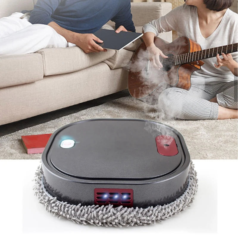 3-in-1 Automatic Smart Sweeping Robot - Electric Floor Mopping & Spraying Machine