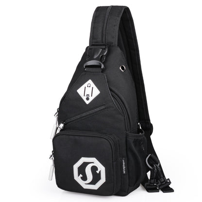 Fashion Trend Dual-Purpose Crossbody Sling Bag for Girls - USB Charging & Oxford Cloth
