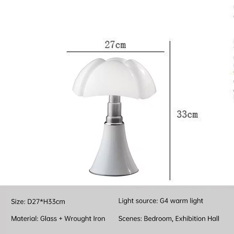 Nordic Floral Nightstand Lamp for Living Room - Bauhaus Bat Lamp Style