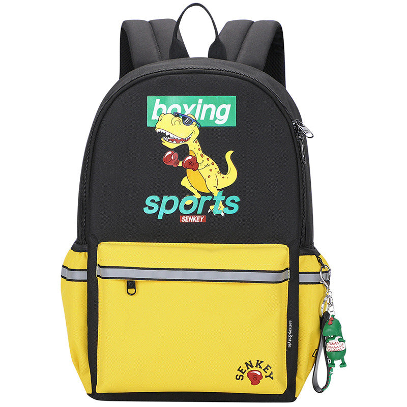 New Cartoon Anime Dinosaur & Duck Backpack for Primary/Secondary School Students (Boys & Girls)