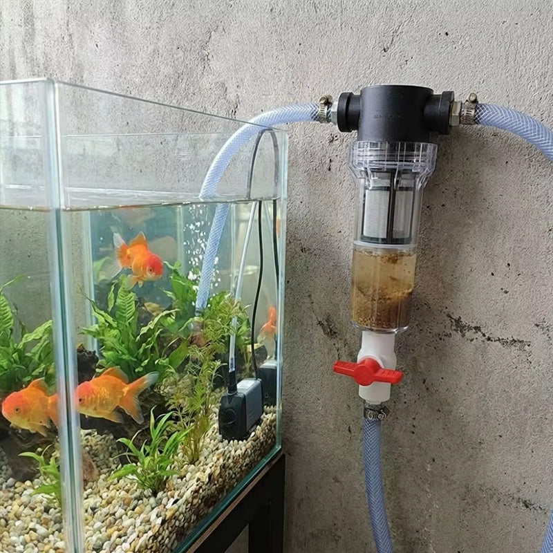 Aquarium Fish Toilet Waste Separator | High Flow Pre-Filter Sediment Collector