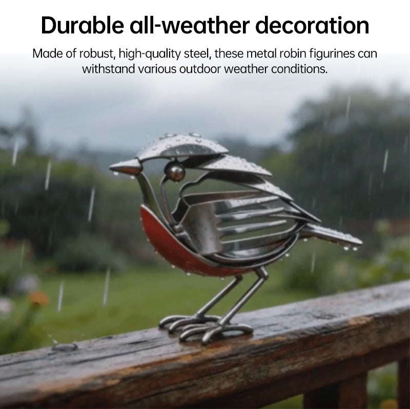 Recycled Spoon & Fork Mockingbird Art | Handmade Stainless Steel Bird Sculpture