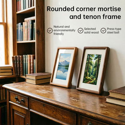 Premium Solid Wood Desk Photo Frame | Minimalist Tabletop Picture Frame
