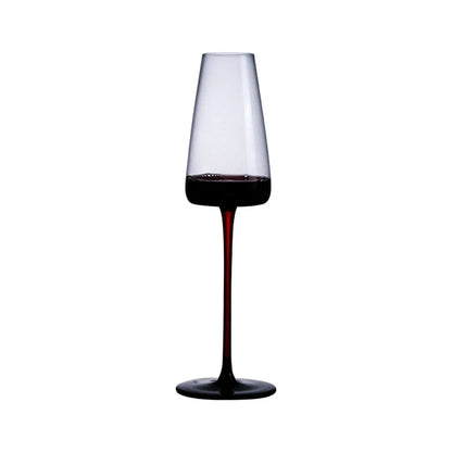 Elegant Creative Black Bow Tie Crystal Wine Glass | High-End Burgundy & Champagne Goblet