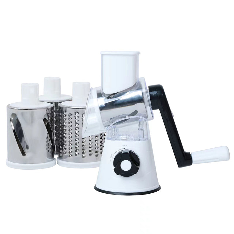 Gourmet Kitchen Hero: 5-in-1 Multifunctional Rotary Grater & Slicer