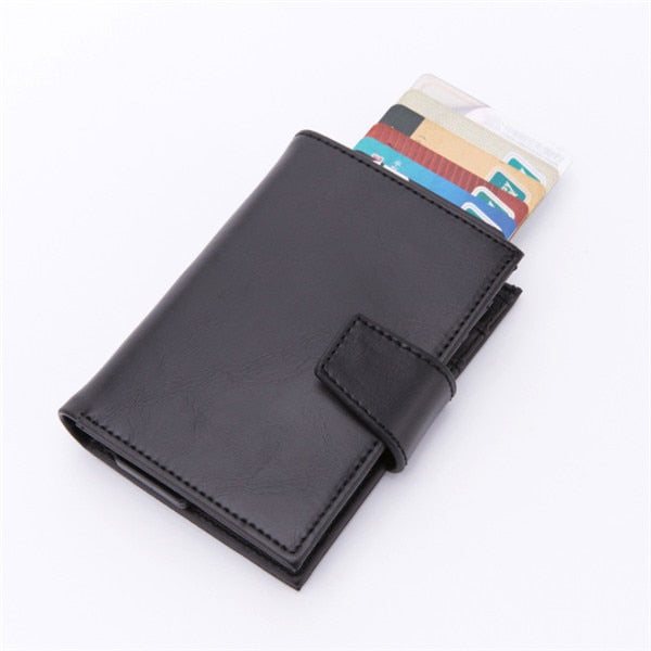 Bisi Goro Minimalist RFID Blocking Wallet & Aluminum Card Holder for Men and Women