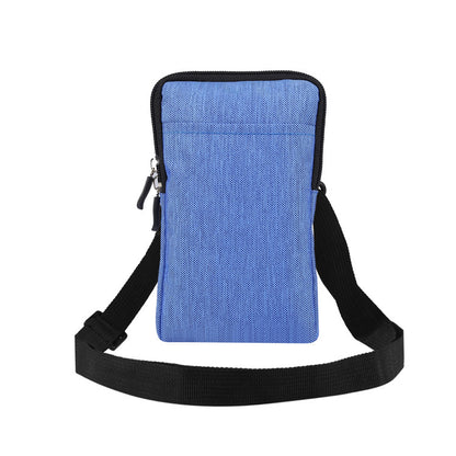 Multifunctional Portable Mini Phone Bag - Lightweight Fabric Waist Pouch & Crossbody for Outdoor Activities